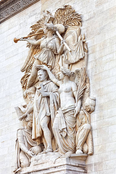 istock Moldings on the Arc de Triomphe. Paris. France. 461954491