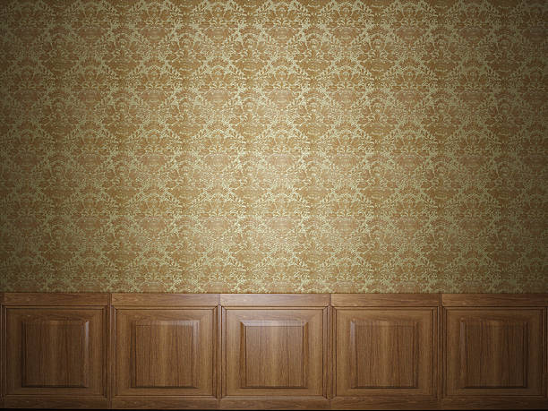 wood panel wallpaper wood panel wallpaper wood paneling retro stock pictures, royalty-free photos & images