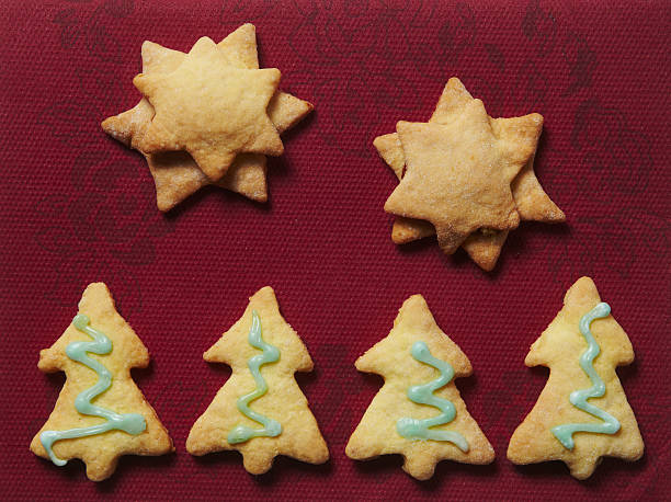 xmas cookies stock photo