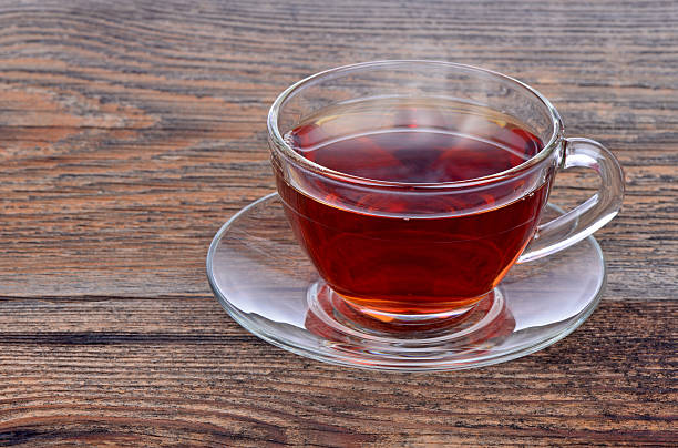 istock Cup of tea on wooden background 461963061