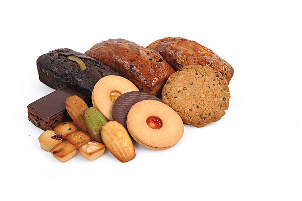istock Cookies and english cake isolated on white background 461963183