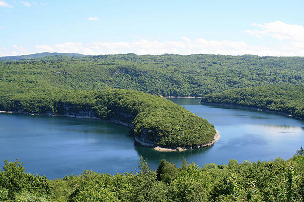 Lake of Vouglans Lake of Vouglans in Franche-Comté ain france photos stock pictures, royalty-free photos & images