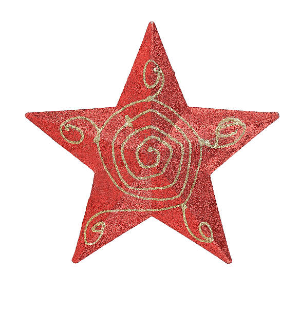istock Red star christmas decoration. 461964199