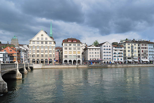 istock Zurich. Limmat River Embankment 461968195