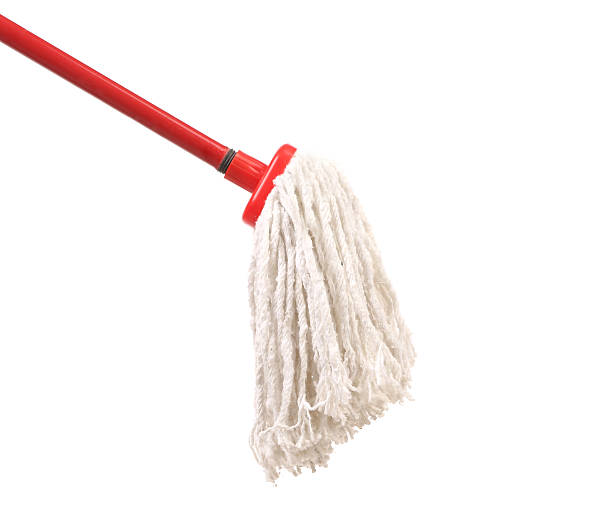 istock Closeup of red mop for cleaning. 461968225