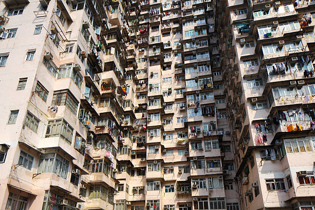 istock Old residential building in Hong Kong 461969165