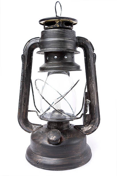 istock Retro kerosene lamp isolated on white 461972787