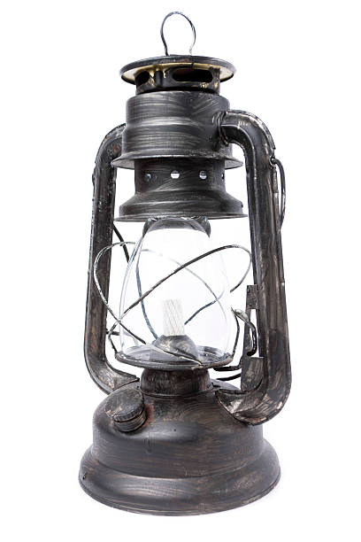 istock Retro kerosene lamp isolated on white 461972797