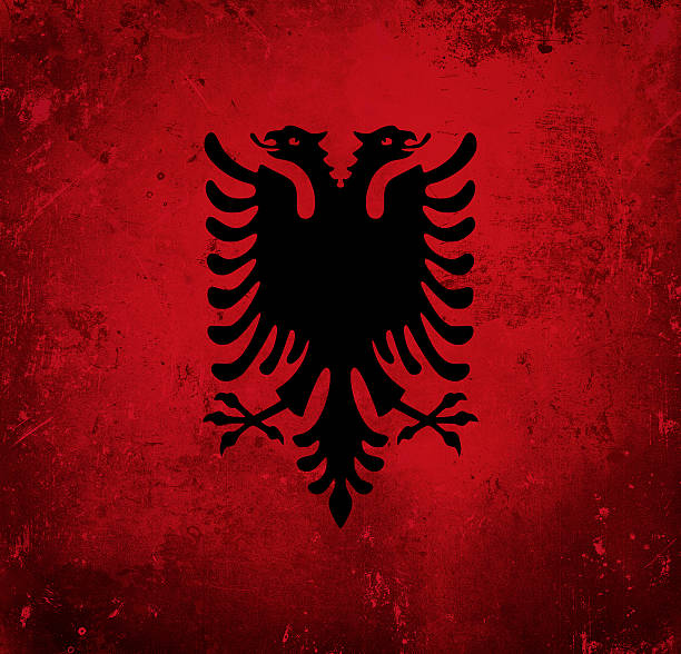 istock Grunge flag of Albania 461978127