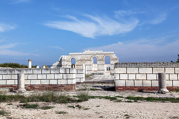 istock Great Basilica at the first Bulgarian capital, Pliska 461983729
