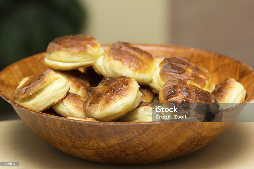 Scones made of potato Scones made of potato in bamboo plate Baked Stock Photo