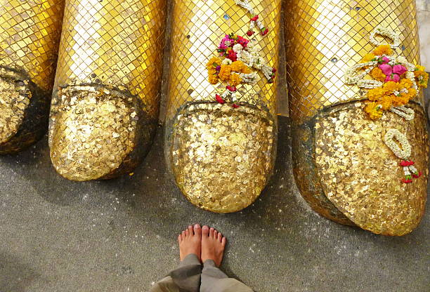 My foot and Sculpture foot