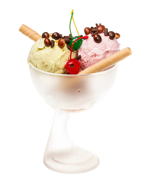istock yogurt and chocolate ice cream in a bowl close up 461988463