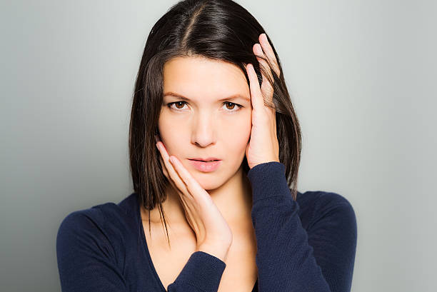 istock Beautiful woman with a neutral expression 461988583