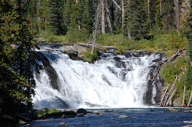 Yellowstone Lewis Falls - close up view