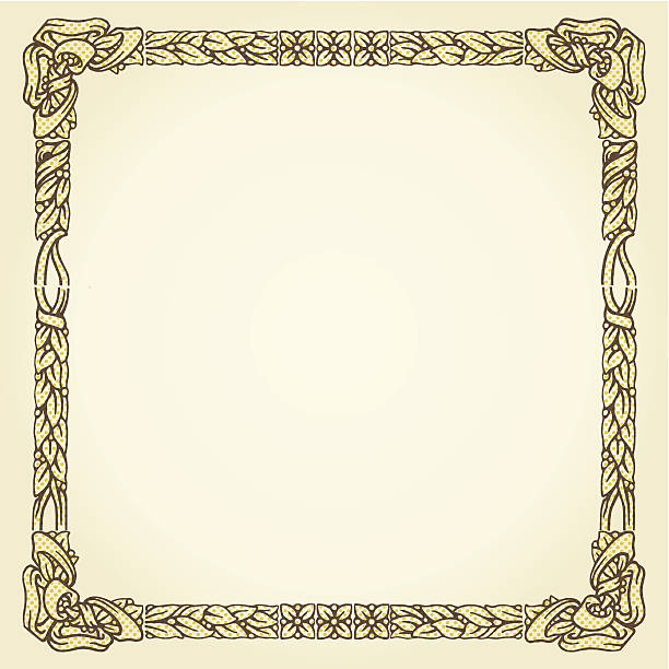 の印刷のフレーム - picture frame frame floral pattern old点のイラスト素材／クリップアート素材／マンガ素材／アイコン素材