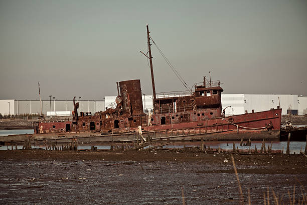 istock Abandoned ship in New York City 461997681