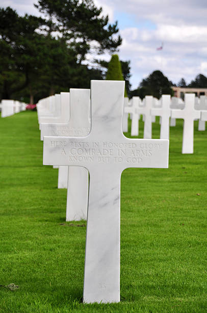 istock World war two cemetry in France, Europe 462001545