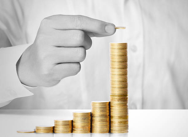 istock Hand put coin to money 462002359