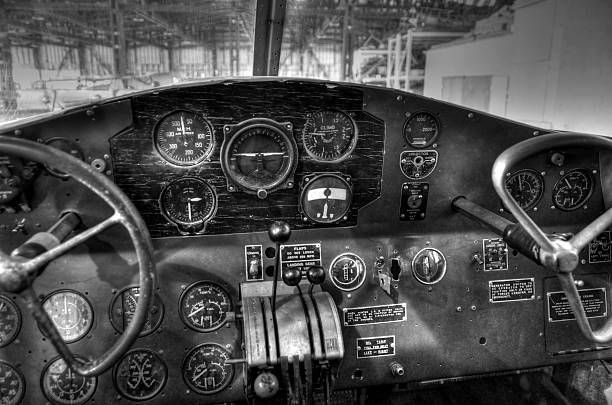 istock old propeller aircraft black and white 462002815
