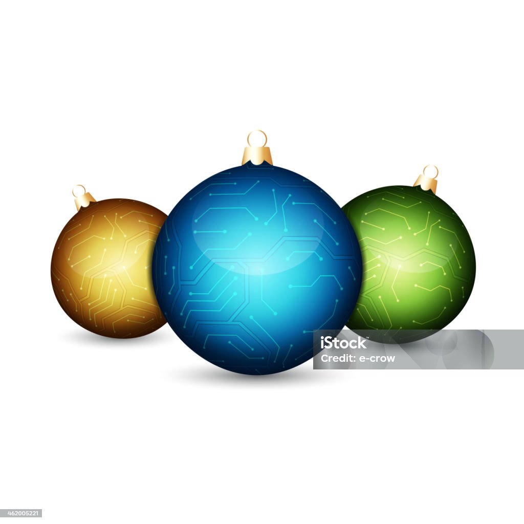 Boules de Noël stylisé - clipart vectoriel de Art libre de droits