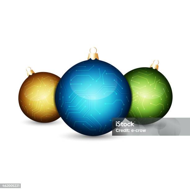 Bolas De Natal Estilizada - Arte vetorial de stock e mais imagens de Arte - Arte, Arte e Artesanato - Arte visual, Artigo de Decoração