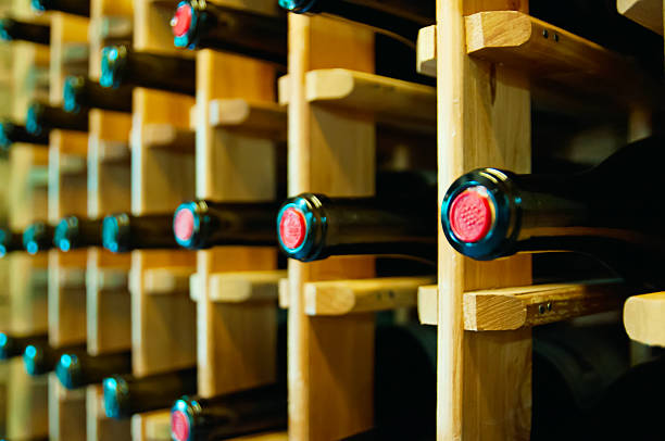 istock Wine bottles in the shop 462006863