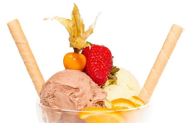 Delicious and beautiful desserts, restaurant serving dishes.