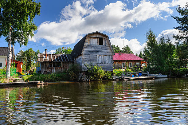 istock Old Russian wooden house 462009823