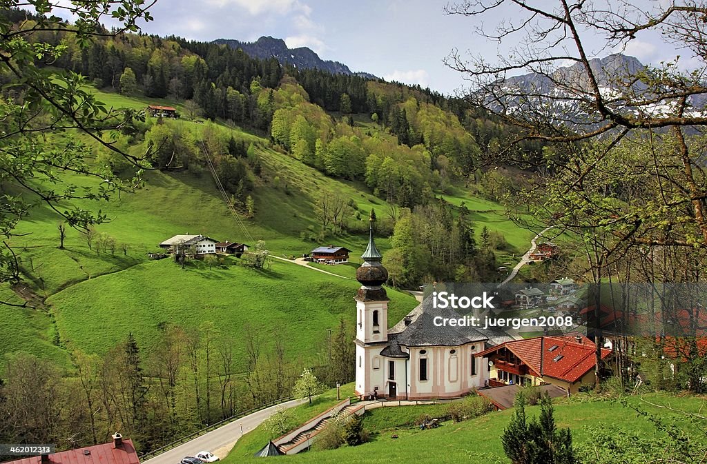 Church in Bavaria Church in Bavaria - Berchtesgadener Land Bavaria Stock Photo