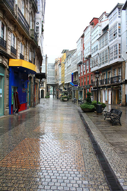 istock typical street of Coruna, Spain 462020089