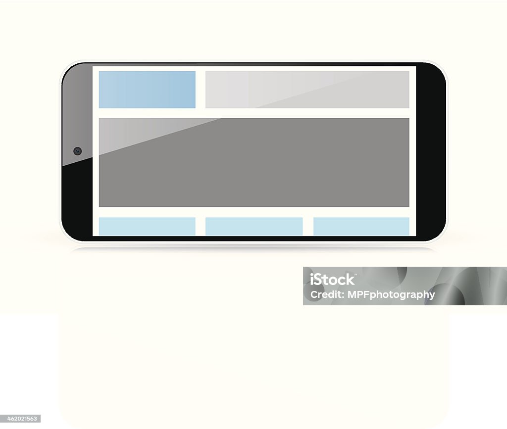 Phone Html Layout Web Coding Responsive Html And Css Design Horizontal Smart Phone Stock ...