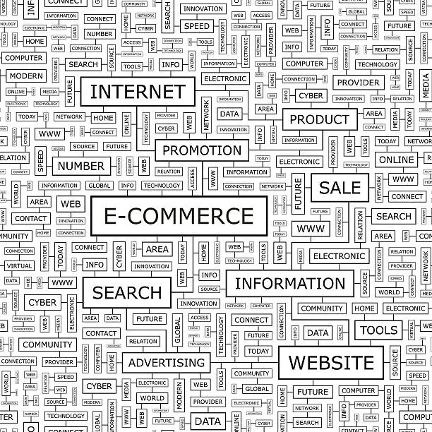 Vector illustration of E-COMMERCE