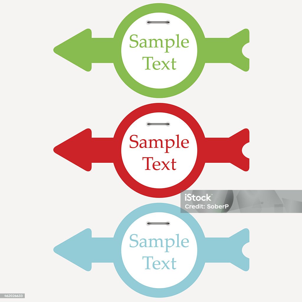 Vector Arrow Labels Stock Illustration - Download Image Now - Blue ...