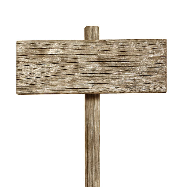 istock Wooden sign isolated on white 462032589