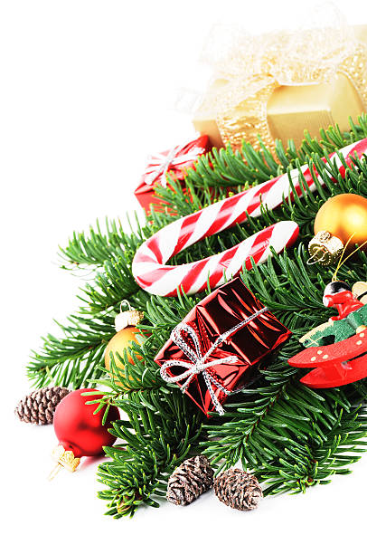 istock Christmas decorations in retro style 462033093