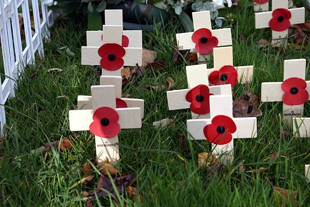 istock memorial grave for the fallen soldiers 462036619