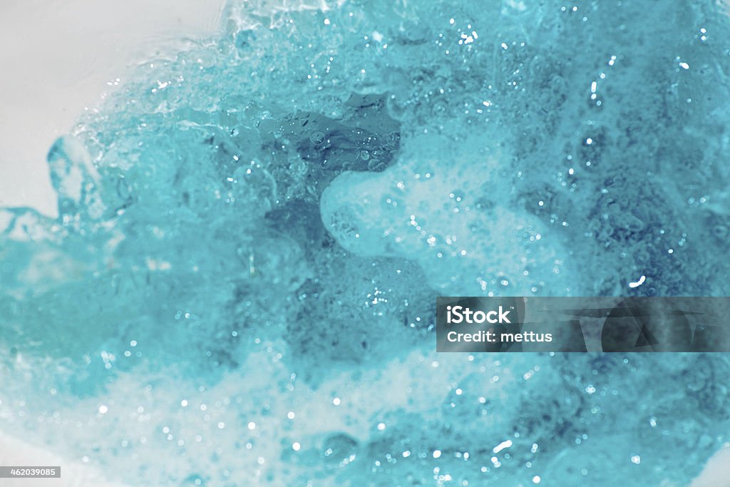 Blue water flow Blue water flow closeup Alcohol - Drink Stock Photo