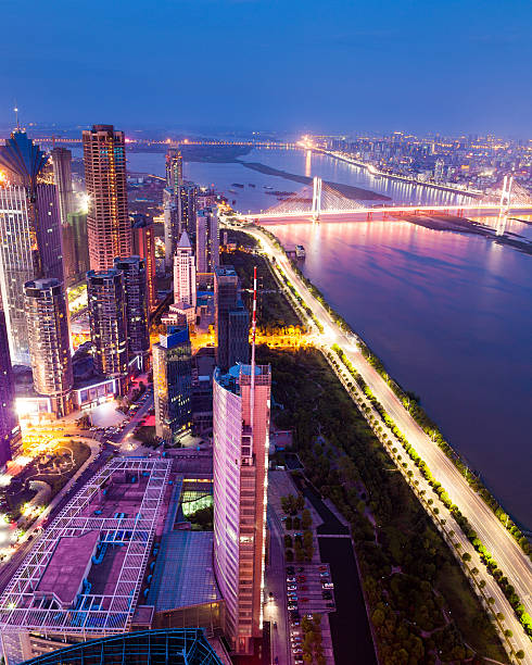 istock Bird view at Shanghai China 462040361