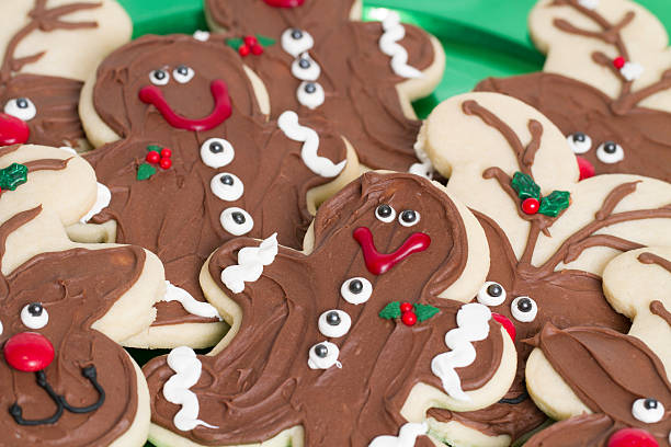 Gingerbread Man Cookie stock photo