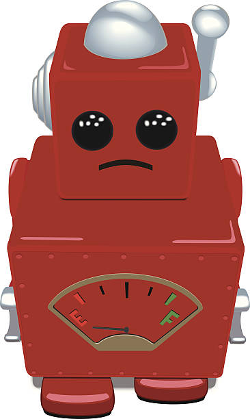 Robot Toy vector art illustration