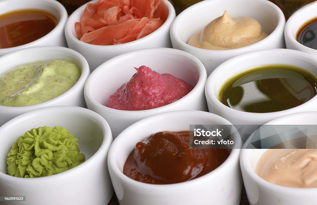 sauces collection Appetizer Stock Photo