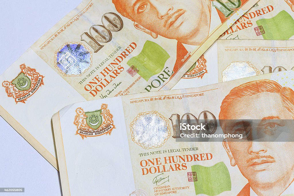 Nota di dollaro di Singapore - Foto stock royalty-free di Affari