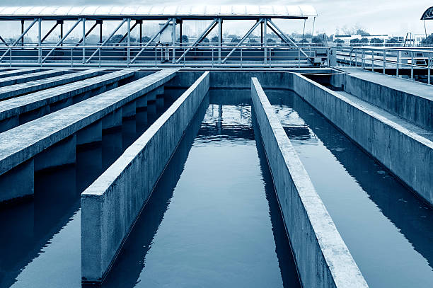 istock Modern urban wastewater treatment plant. 462055863
