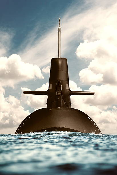 istock Nuclear submarine in the ocean. 462063153