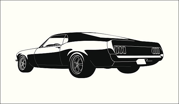 muscle car vector muscle car porsche classic sports car obsolete stock illustrations