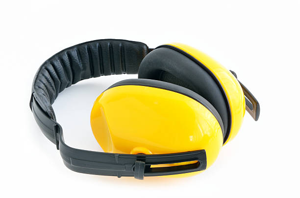 earmuffs protección - orejeras fotografías e imágenes de stock