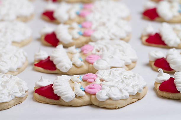 Santa Claus Christmas Cookie stock photo