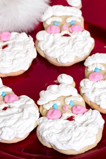 Santa Claus Christmas Cookie stock photo