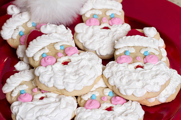 Santa Claus Christmas Cookie stock photo